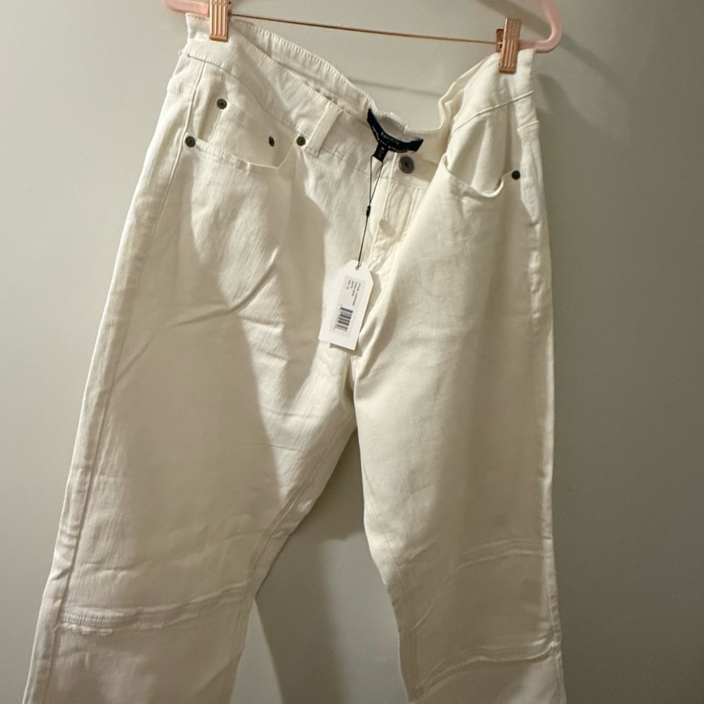 NWT - ERDEM x Universal Standard The Hana Patchwork Jeans In White